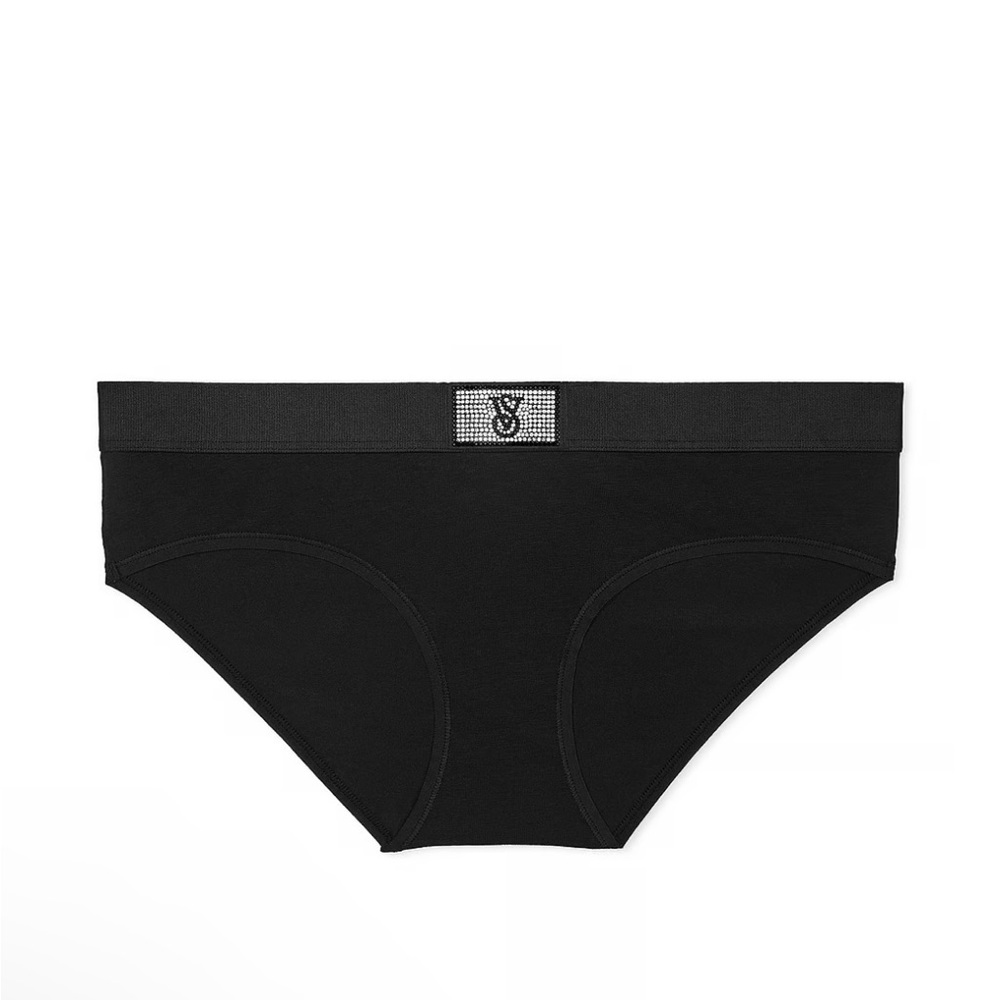 VS Logo Cotton Shine Patch Hiphugger Panty
